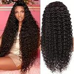 Black Curly Hair Wigs, Lace Front W