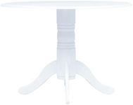 'vidaXL Round Dining Table in White