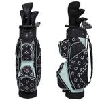 Nancy Lopez Golf - Ashley 18PC Complete Golf Clubs, Cart Bag Package Set - Geo Star - Left Hand