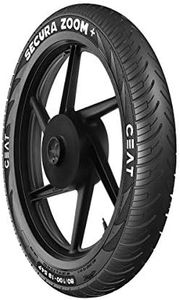 Ceat Secura Zoom+ 2.75-18 48P Tube-Type Bike Tyre, 2.75 Inches