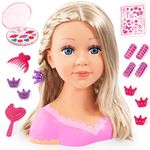 Bayer Design - Charlene Super Model Hairdressing Head - Cosmetics, Make-up, Hair Accessories - Blonde - 10” - Age 3+ - 90088AA