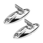 Yuqutum 2 Pcs Quick Release Fender Hanger, 316 Stainless Steel Fender Hanger, Pontoon Rail Fender Hanger, Boat Top Hinges, Swivel Side Mount Hinge, Quick Release Hinge