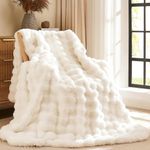 L'AGRATY Faux Rabbit Fur Blanket: 1