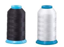 Set of 2 Huge Bobbin Thread for Sewing and Embroidery Machine 1 Black and 1 White 5500 Yards Each - Polyester - Embroidex - 90 Weight