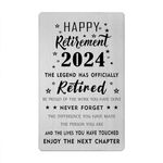 Gezxin Happy Retirement Card 2024- the Legend has Retired Card- Personalised Retirement Gift Card for Teacher Boss Doctor Police Firefighter Nurse Coworker