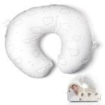 LivinEase Multifunctional Nursing Pillow - Versatile Breastfeeding Pillow with 100% Cotton Pillowcase - Pregnancy Gifts - Washable Maternity Feeding Pillow - Cloud Print