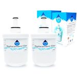 2-Pack Replacement for Samsung RFG297ACRS Refrigerator Water Filter - Compatible with Samsung DA29-00003G, Samsung DA29-00003B, Samsung DA29-00003A Fridge Water Filter Cartridge