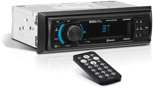 BOSS Audio Systems 625UAB Multimedia Car Stereo - Bluetooth Audio and Hands Free Calling, Single Din, MP3 Player, No CD/DVD Player, USB Port, AUX Input, AM/FM Radio Receiver