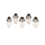 GN Resound Sure Fit Hearing Aid Standard Receiver Tulip Domes Dark Gray Split Ear Rub Piece Comfortable BTE Hearing Amplifier PSAP Kit Ear Tips Invisible, Perfect for Open Air (Open fit)(5 pcs)