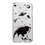 for iPhone 6 iPhone 6S Case Clear Silicone, CrazyLemon Soft Transparent TPU Cute Creative Astronaut Design Ultra Thin Slim Shockproof Bumper Protective Case Cover for iPhone 6 iPhone 6S (4.7") - Space