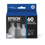 Epson T060120-D2 Black Ink Cartridges, 2 Pack