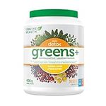 Genuine Health Greens+ Daily Detox,30 Servings, 406 g tub, Superfoods, Antioxidants and Polyphenols for daily liver and kidney toxin cleanse, Natural lemon flavoured powder