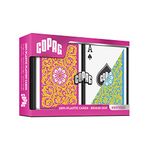 Copag Neoteric, Plastic Playing Cards, Bridge Size, Regular Index, Pink, Double Deck Set