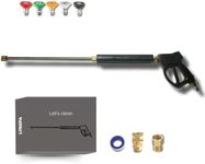 Gallant Pa Pro 5000PSI Swivel Pressure Washer Gun with Extension Wands, 40.6", 4 Flexible Lengths, 3/8" QC & M22-14mm Fitting, Electric & Gas Washer Compatible, Premium Pressure Washer Gun Set