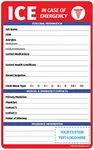 ICE Medical Card for Seniors (300 Pack) - Customize with Your Imprint - in Case of Emergency Fridge Magnet with Marker - Medical Information for First Responders - 5.25" x 8.5"