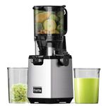 Fretta Cold Press Juicer Machines,Masticating Juicer with 135MM Feed Chute for Whole Fruits,Easy Clean Self-Feeding Slow Juicer,High Juice Yield Extractor, PCTG Material BPA-Free,250W (Grey)