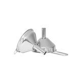 Fox Run Metal Kitchen Funnels, Set of 2 Mini 4" Funnels, Stainless Steel