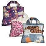 Reusable Grocery Bags- Set of 3 Oriental Spice, Envirosax Foldable Quality Shopping Tote Bag, Eco-Friendly Polyester, Waterproof and Machine Washable. For Shopping, Travel, Arts, Crafts, Multi Use