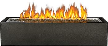 Naopleon Patioflame - GPFL48MHP - Linear Gas Patioflame®, Gas Firepit, Glass Ember Bed, Premium Stainless Steel Construction, Burner Cover Included