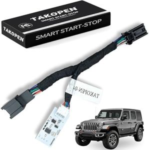 TAKOPEN Auto Start Stop Eliminator Compatible with 2018-2025 Jeep Wrangler JL and 2020-2025 Jeep Gladiator JT FCC Compliant Engine Disable Device for US and Canada Models