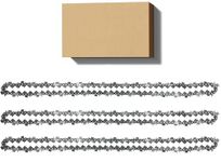 3X Chainsaw Chain for 16 Inch (40cm) Bar 57 Drive Links, 3/8inch Pitch, 0.05inch Gauge, fits DOLMAR, Echo, Gardenline, Titan, Black & Decker and Other Chainsaws