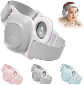 Baby Ear Protection for Infants and Toddlers (3 to 48 Months), 25dB Noise Cancelling Headphones for Travel, Airplanes, Concerts – CE & ANSI Certified Hearing Protection & Improves Sleep (Grey)
