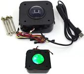 USB Arcade Game Trackball Mouse Illuminated LED Round 4.5cm USB Connector Screws