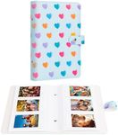 2x3 Mini Photo Album,156 Horizontal Pictures Holder for Fujifilm Instax Mini Instant Camera, Fits Polaroid Mini Instant Film,Kpop Photocard Book (Blue)