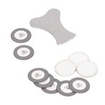 10Pcs 20MM Ultrasonic Mist Maker Ceramic Disc Set, Replacement Pond Fogger Discs High Frequency Atomizer Accessory Kit High-Frequency 1.7MHz Mist Maker for Various Types of humidifiers