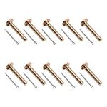 HAKATOP 10 Pack Snowthrower 738-04124 Auger Shear Cotter/Hair Pins Replace MTD, CUB Cadet, Troy-bilt Snowblower 738-04124A, 714-04040