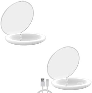 Milishow Compact Mirror with LED Light 10X