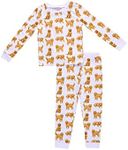 Mud Pie Unisex Kid's Children's Dog Breed Toddler Pajamas, White-Golden Doodle, 4T