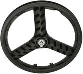 ALTALINE 20" Bicycle Black BMX Style 3 Spoke Plastic Front Wheel