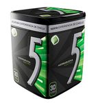 Wrigley's 5 Gum Spearmint Sugar Free Long-Lasting Flavor for Fresh Breath and Delightful Chewing 30 Pieces 61.8g