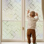 Coavas Privacy Brick Window Film Static Clings Glass Film Frosted Window Film Privacy Glass Film for Home &Office Anti UV/Heat Insulation/Privacy (23 by 78.7 inches)