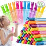 VJumlys 36 Pack 14.6” Big Bubble Wands in 6 Colors, Bulk Party Favors for Kids, Ideal for Easter, Summer, Halloween, Valentine, School Classroom Prizes for Boys & Girls, Ideal Goodies Bags Stuffers
