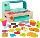 B. toys – Burger Play Set – Play Food & Role-Play Accessories – Cooking Toys for Kid – Pretend Play Set – 3 Years + – Mini Chef - Build-a-Burger Playset