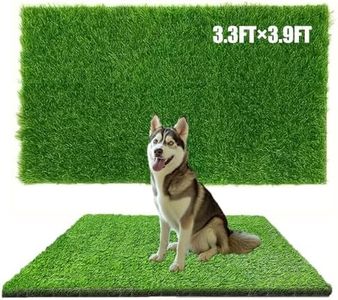 Antenat Artificial Grass for Patio & Pets,3.3×3.9FT Fake Grass Indoor Outdoor,Realistic High-Density Durable Artificial Turf Carpet for Dogs Pets Garden Lawn Lands（39.3" x 47.2"）