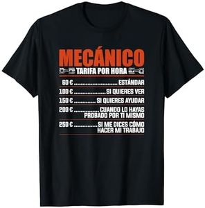 Mecánico Tarifa Por Hora Garaje Camiseta