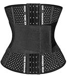 SEXYWG Women Waist Trainer Corset Tummy Control Body Shaper Breathable Shapewear Workout Slimming Belt Girdle Cincher Black