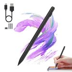 Microsoft Surface Pen - Surface Pro 11/10/9/8/7/6/5/4/3/X/Surface 3, Surface Go 4/3/2/1, Surface Laptop/Studio/Book 4/3/2/1 Stylus Pen, with Palm Rejection and Rechargeable, 4096 Pressure Sensitivity