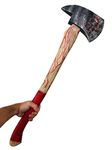 Rubber Johnnies , Bloody Fire AXE, Fake weapon, Bloody, Scary Blood Stained AXE, Halloween Accessories, Realistic Foam Prop, Costume Weapons, Machete, Cosplay Blade, Fireman