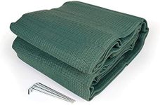 Camco 42820 RV Awning Leisure Mat (9' x 12', Green)