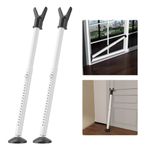 Door Stoppers Security Bar 2 Pack- Heavy Duty Door Jammer - Adjustable Door Barricade Security Bars for Sliding Glass Door, Window, Front Door, Patio Door, Apartment, Home, Hotel Room