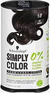 Schwarzkopf Simply Color Permanent Hair Color, 1.0 Jet Black