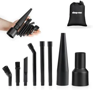 Shop-Vac Micro Cleaning Nozzle Kit with Adapter, 1-1/4" Detailed-Cleaning Attachments for Compact Wet Dry Shop Vacuum, Storage Bag Included, 8 Pieces