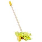 Crocodile Push Along Toy - Animal Push and Pull Along Toys for 1 Year Olds, Wooden Toys - Toddler Toys, 1st Birthday Gifts For Boy and Girl - Early Development & Activity Toys by Orange Tree Toys