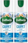 Zoflora Mountain Air Carpet Foam, 1 x 400ml, Carpet Cleaner, Stain Remover Foam for Carpets and Upholstery, Neutralises Odours, Deep Cleans, Pet Safe (Pack of 2)