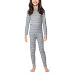 32 DEGREES Kid's Heat Base Layer Set, Lt Sleet Snowfl2, S