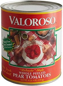 Stanislaus Valoroso Robusto Style Whole Peeled Pear Tomatoes with Basil Leaf, 6-Pound 8-Ounce No. 10 Can